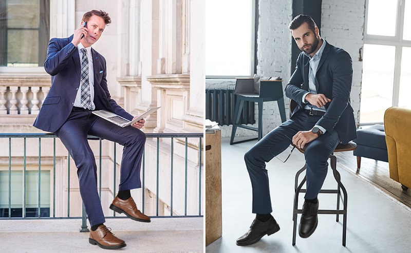 How To Wear Navy Blue Suit With Brown Shoes 