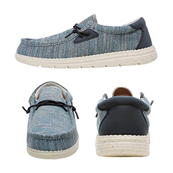 Men's Lightweight Casual Slip-On Loafers - SPLICE BLUE - 3