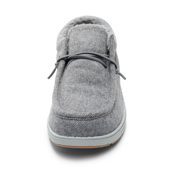 Men's Slip On Warm Loafers - GREY - 3