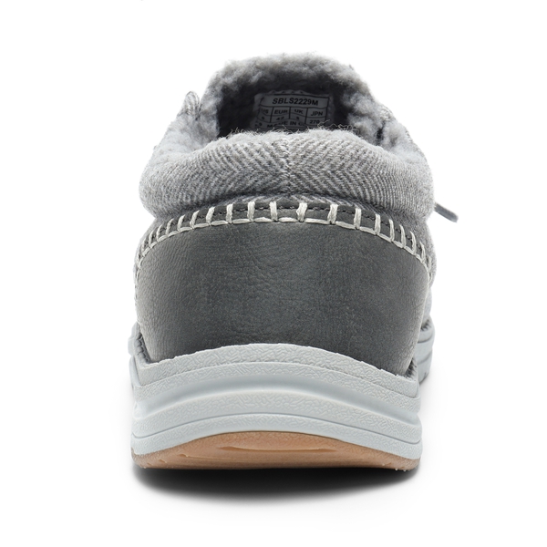 Men's Slip On Warm Loafers - GREY - 4