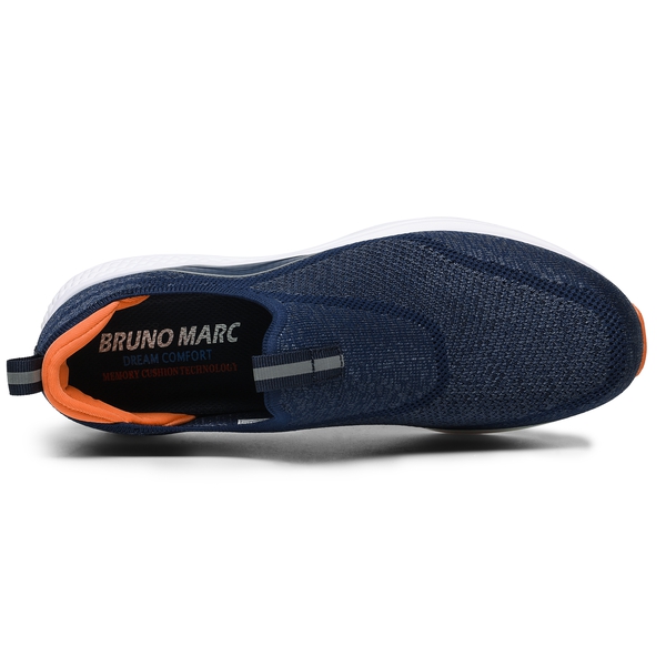 Men's Air-Cushioned Slip-On Walking Shoes - DARK-BLUE - 4