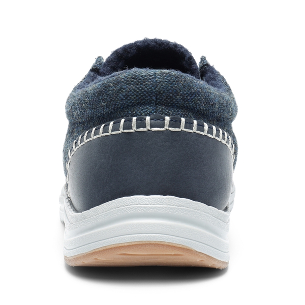 Men's Slip On Warm Loafers - DARK-BLUE - 4