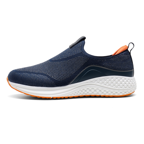 Men's Air-Cushioned Slip-On Walking Shoes - DARK-BLUE - 1
