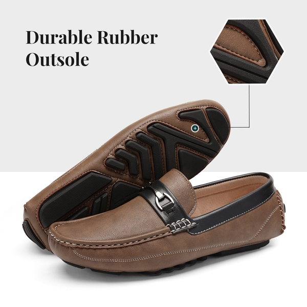 Men's Horsebit Driving Moccasin Loafers - COGNAC - 2