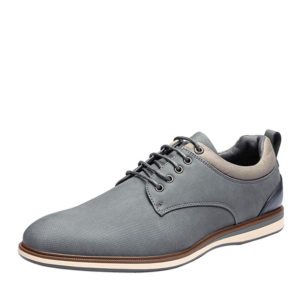 Men's Business Casual Oxford Shoes - GREY -  0