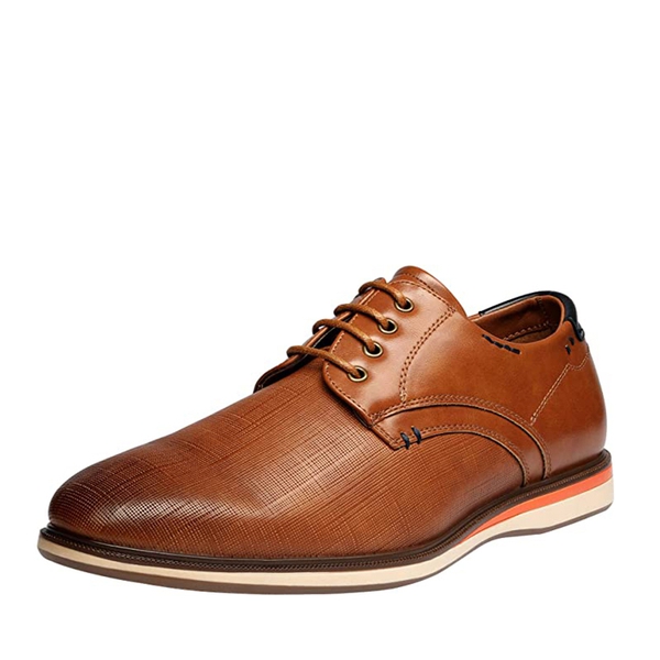 Men's Semi-Formal Casual Dress Sneakers - TAN -  0