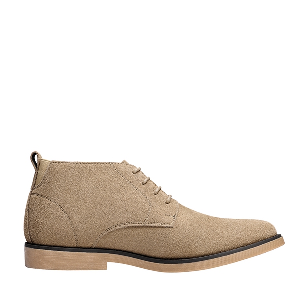 Men's Stylish Suede Chukka Boots - NATURAL - 2