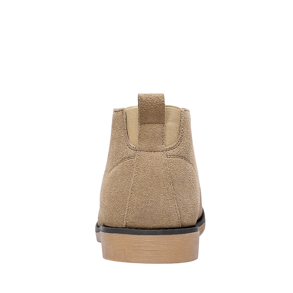 Men's Stylish Suede Chukka Boots - NATURAL - 5