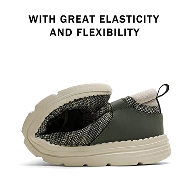 Men's Breathable Knitted Slip On Loafers - OLIVE GREEN - 2