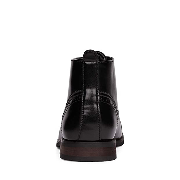 Men's Classic Cap Toe Oxford Ankle Boots - BLACK - 5