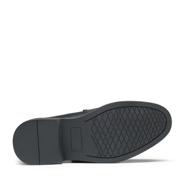 Boys' Classic Synthetic Leather Slip-On Loafers  - BLACK - 4