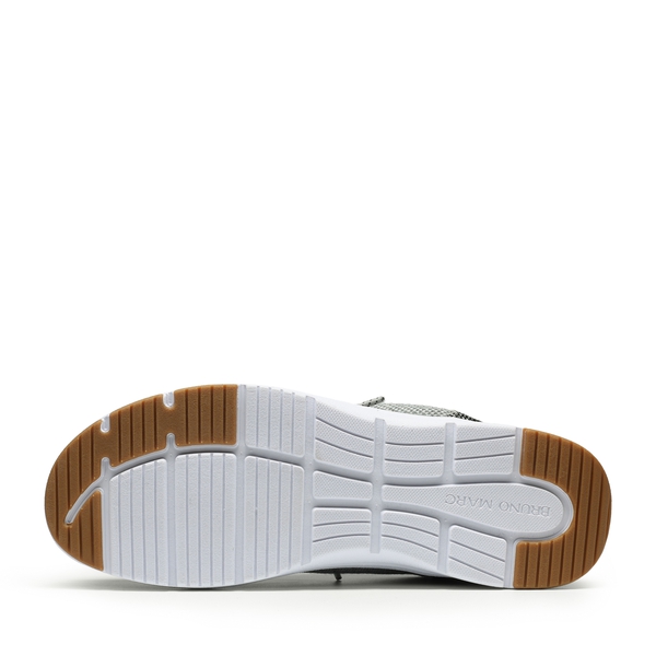 Men's Knitted Fabric Slip On Casual Loafers - GREY - 5