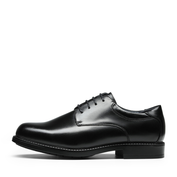 Men's Wide Synthetic Oxford Leather Dress Shoes - BLACK - 1