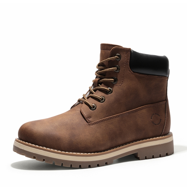 Men's Water-Repellent Combat Snow Boots - BROWN -  0