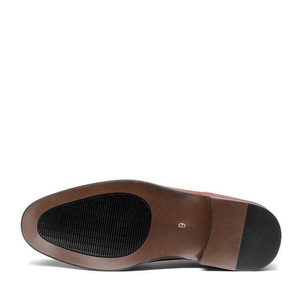 Men's Sophisticated Cap Toe Derby Shoes - BROWN - 4