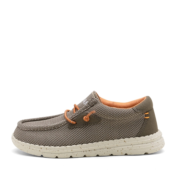 Kid's Casual Breathable Slip-On Loafers - KHAKI - 1