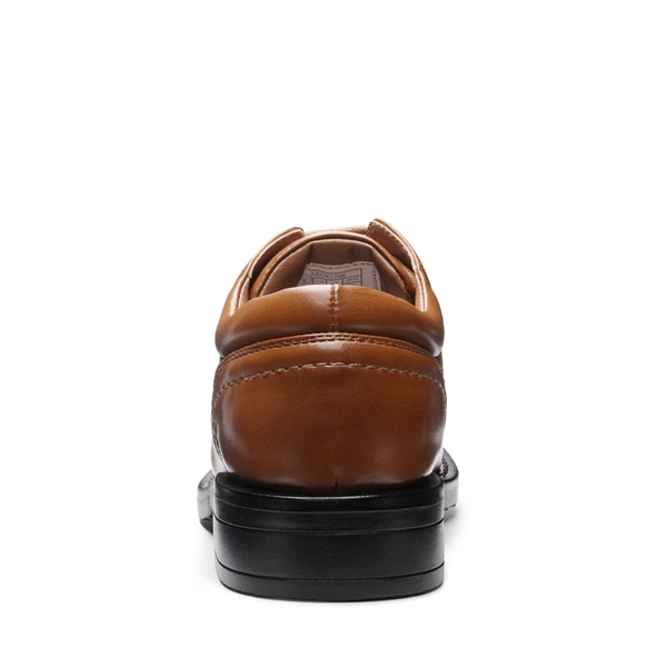 Boy's Classic Oxfords Dress Shoes - BROWN - 5
