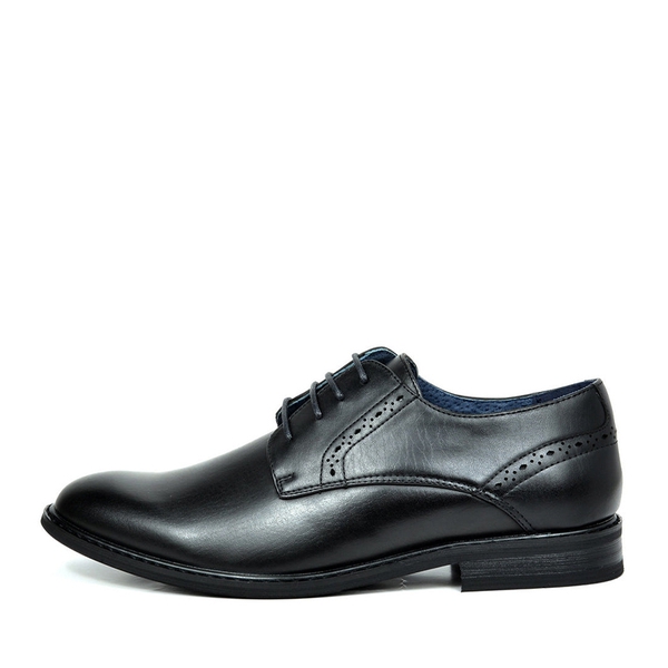 Men's Wide Fit Dress Oxford Shoes - BLACK - 1