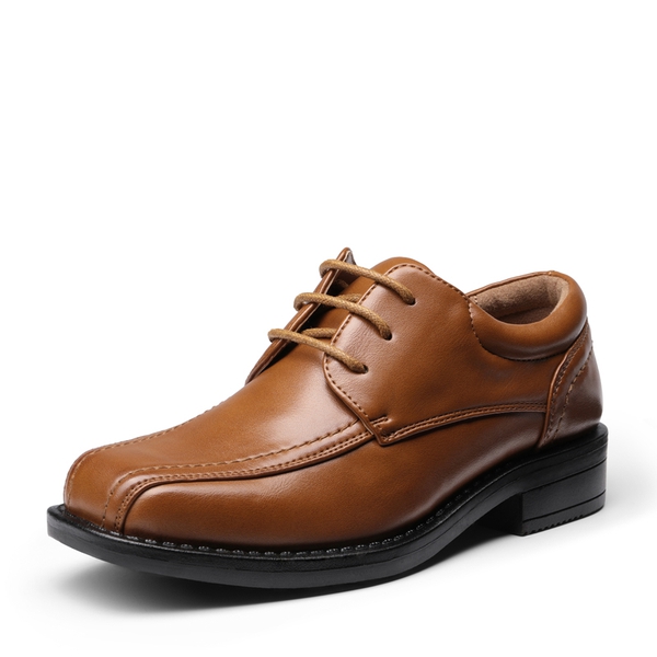 Boy's Classic Oxfords Dress Shoes - BROWN -  0