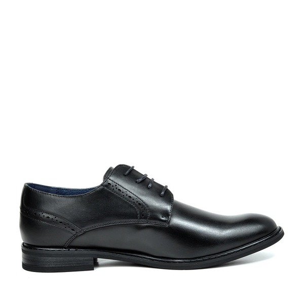 Men's Wide Fit Dress Oxford Shoes - BLACK - 2