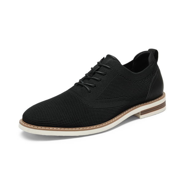 Men's Comfort Casual Oxford Sneakers - BLACK -  0