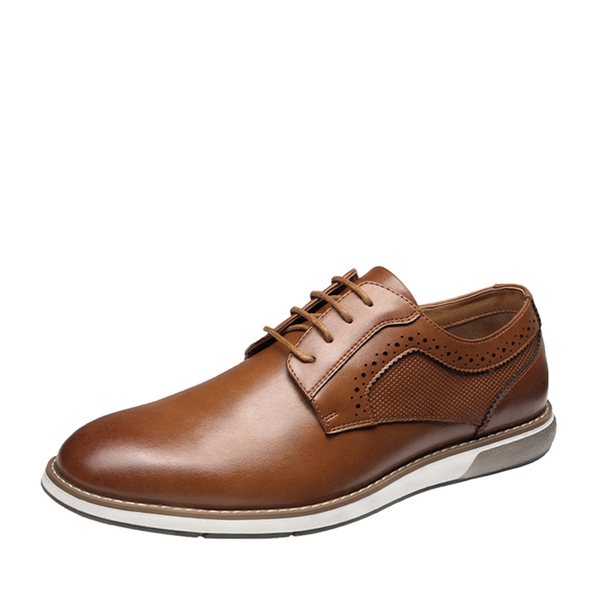Men's Wide Fit Casual Dress Sneakers - BROWN -  0