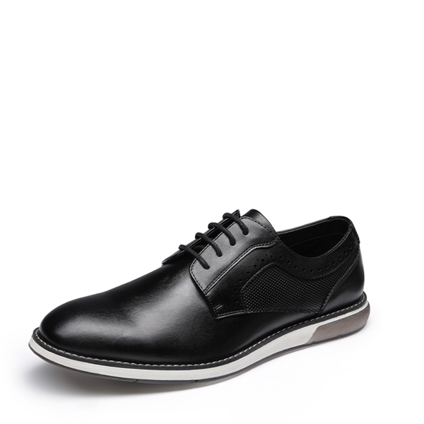 Men's Wide Fit Casual Dress Sneakers - BLACK -  0