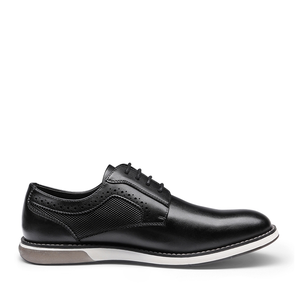 Men's Wide Fit Casual Dress Sneakers - BLACK - 2