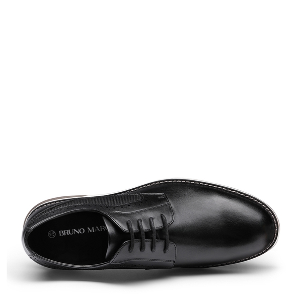 Men's Wide Fit Casual Dress Sneakers - BLACK - 3