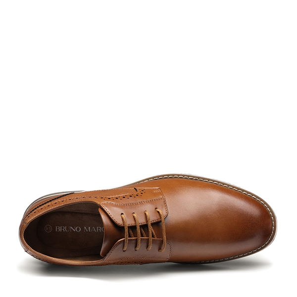 Men's Wide Fit Casual Dress Sneakers - BROWN - 3