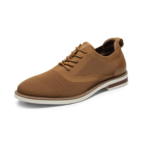 Men's Comfort Casual Oxford Sneakers - BROWN -  0