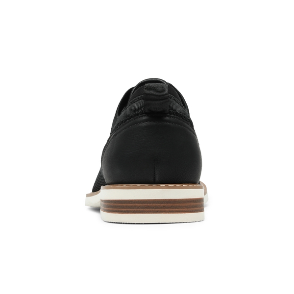 Men's Comfort Casual Oxford Sneakers - BLACK - 4