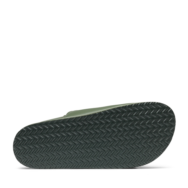 Men's  Double Strap Slides with Arch Support - ARMY GREEN - 4