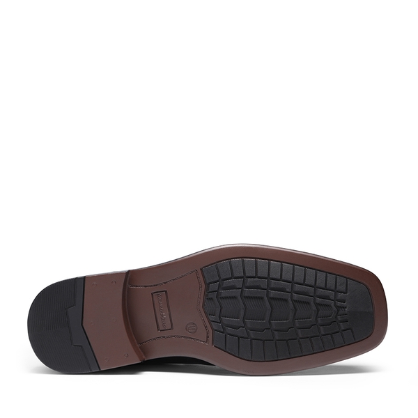 Men's Synthetic Leather Dress Loafers - BLACK - 4