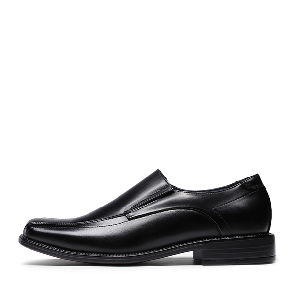 Men's Synthetic Leather Dress Loafers - BLACK - 1