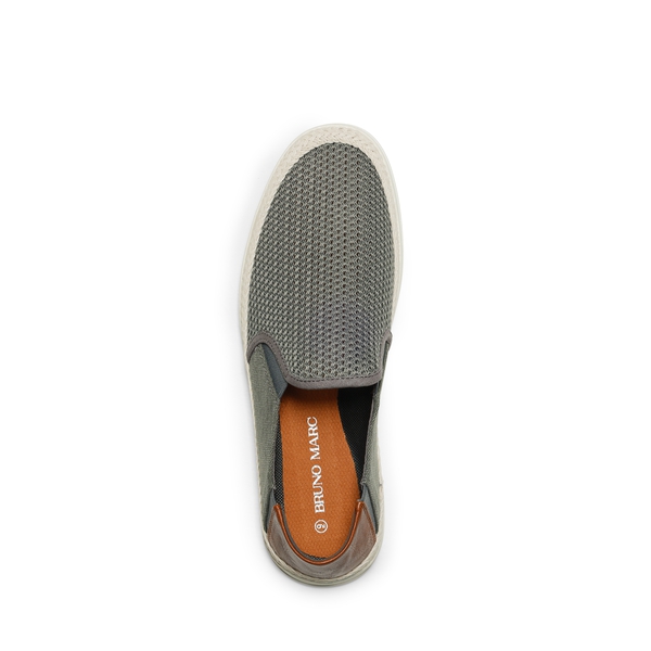 Men's Slip On Casual Loafers With Style - GREY - 2