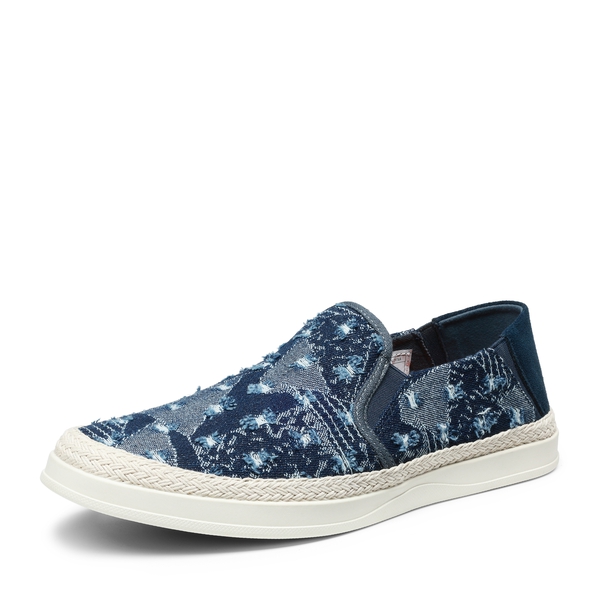 Men's Slip On Casual Loafers With Style - BLUE -  0