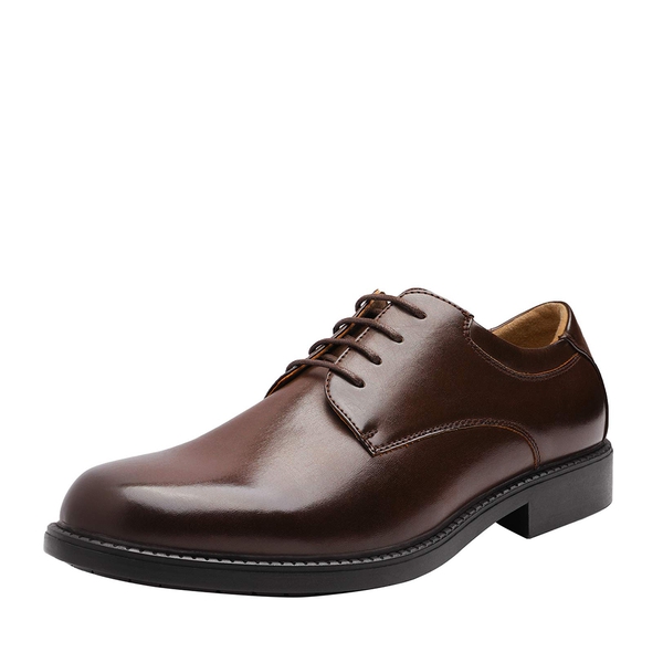 Men's Formal Synthetic Leather Dress Shoes - DARK BROWN -  0