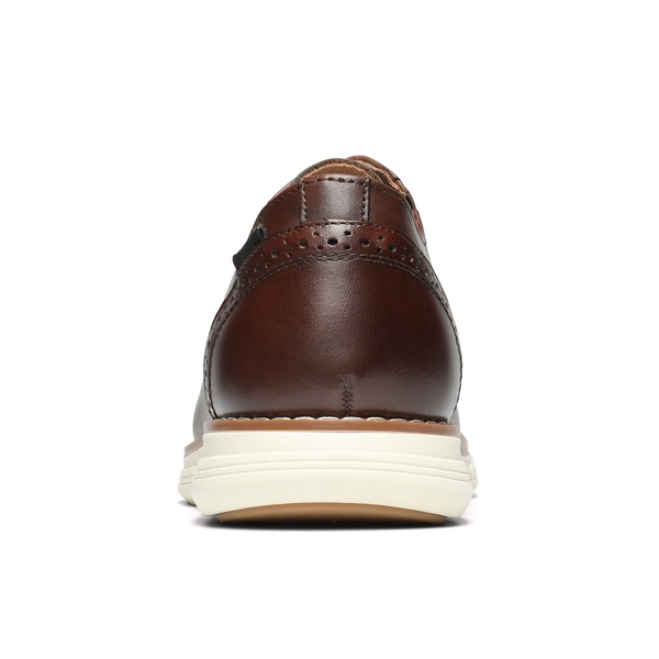 [CrossFlex Neat Polish-] Men's Casual Oxford Dress Sneakers - DARK-BROWN - 4