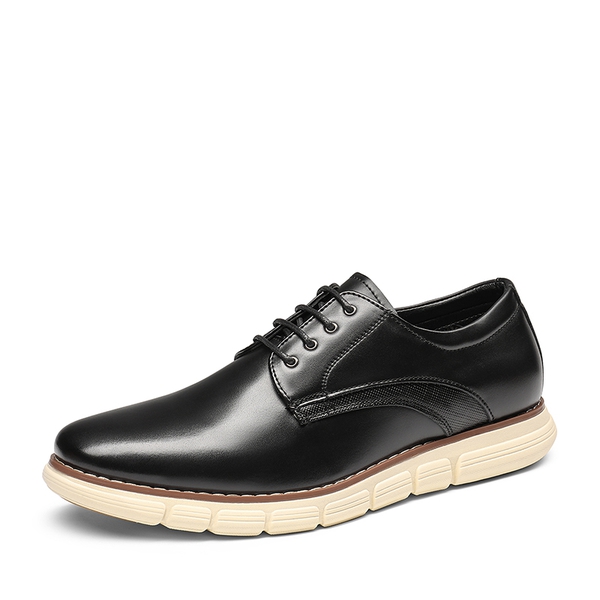 [CrossFlex Neat Polish] Men's Non-Slip Casual Oxford Sneakers - BLACK -  0