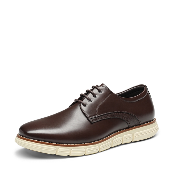 Men's Non-Slip Casual Oxford Sneakers - DARK BROWN -  0