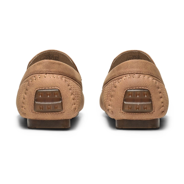 Men's Versatile PU Leather Casual Loafers - TAN - 4
