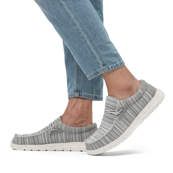 Men's Casual Slip-On Lightweight Loafers - GREY - 5