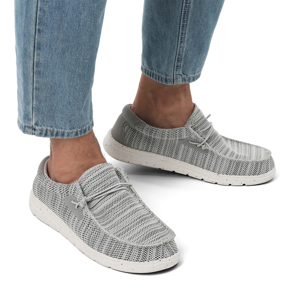 Men's Casual Slip-On Lightweight Loafers - GREY - 1