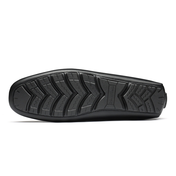 Men's Horsebit Moccasin Loafers Shoes - BLACK - 3