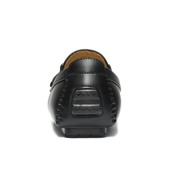 Men's Horsebit Moccasin Loafers Shoes - BLACK - 4