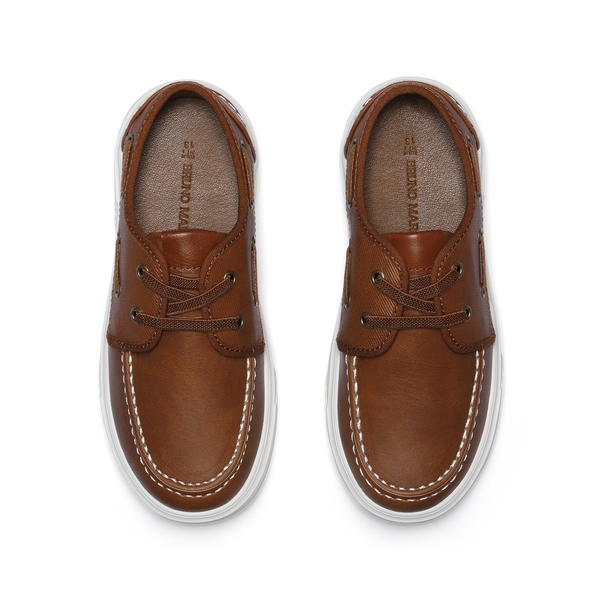 Boys' Casual Boat Shoes - BROWN - 4
