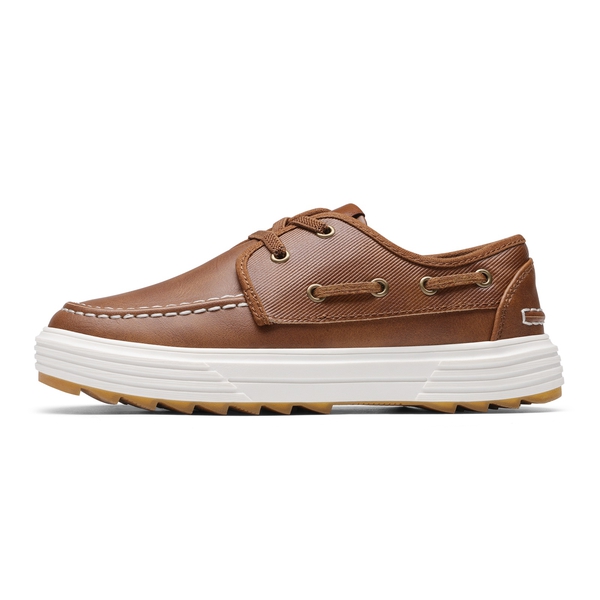 Boys' Casual Boat Shoes - BROWN - 2