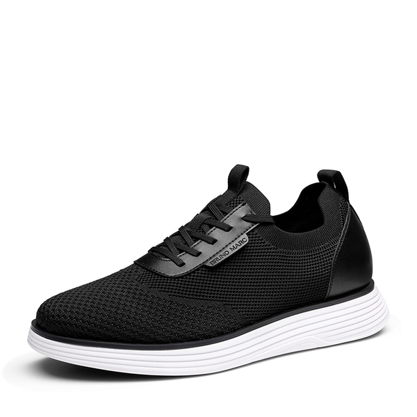 [MaxFlex SuiteBreeze+] Men's Lightweight Mesh Oxford Sneakers - BLACK-WHITE -  0