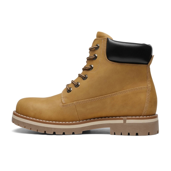 Men's Slip-Resistant Lace-Up Boots - YELLOW - 1